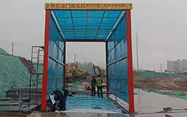安徽滁州龙门洗车机自动感应洗车机安装成功